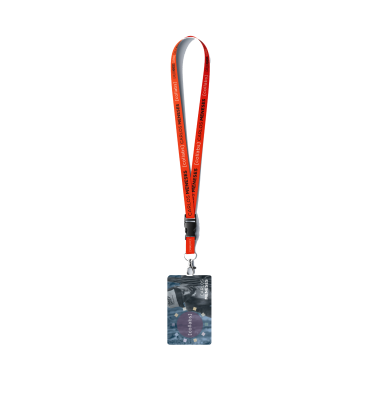 Lanyard (Correa Naranja) + TarjetaUSB